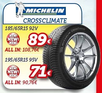 Promoties Michelin crossclimate 185-65r15 92v - Michelin - Geldig van 15/06/2015 tot 14/07/2015 bij Auto 5