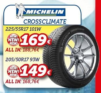 Promoties Michelin crossclimate 225-55r17 101w - Michelin - Geldig van 15/06/2015 tot 14/07/2015 bij Auto 5