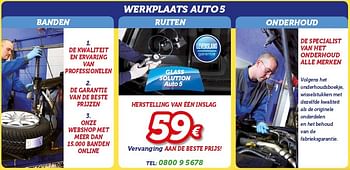 Promoties Herstelling van één inslag - Huismerk - Auto 5  - Geldig van 15/06/2015 tot 14/07/2015 bij Auto 5