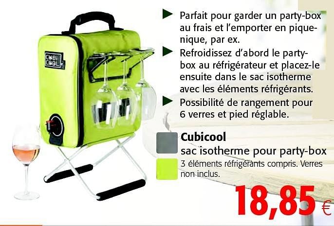 Sac discount isotherme cubi