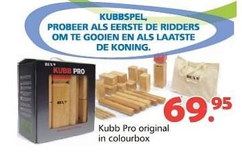 Promoties Kubb pro original in colourbox - Huismerk - Unikamp - Geldig van 08/06/2015 tot 12/07/2015 bij Unikamp
