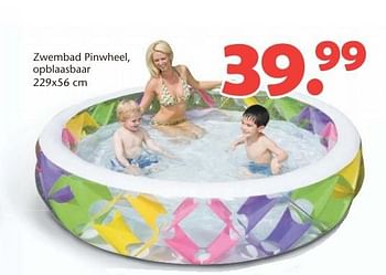 Promoties Zwembad pinwheel, opblaasbaar - Huismerk - Unikamp - Geldig van 08/06/2015 tot 12/07/2015 bij Unikamp
