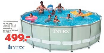 Promoties Ultra frame zwembad met krachtige - Intex - Geldig van 08/06/2015 tot 12/07/2015 bij Unikamp