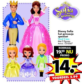 Promoties Disney sofia het prinsesje speelset - Disney - Geldig van 01/07/2015 tot 31/07/2015 bij Bart Smit