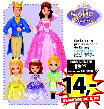 Promotions Set la petite princesse sofia de disney - Disney - Valide de 01/07/2015 à 31/07/2015 chez Bart Smit