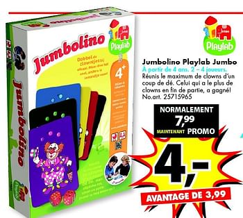 Promotions Jumbolino playlab jumbo - Jumbo - Valide de 01/07/2015 à 31/07/2015 chez Bart Smit