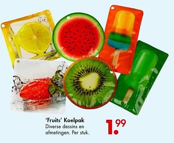 Promoties Fruits koelpak - Huismerk - Casa - Geldig van 06/07/2015 tot 09/08/2015 bij Casa