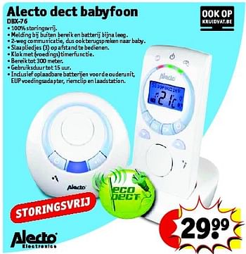 Alecto Alecto Dect Babyfoon Dbx 76 En Promotion Chez Kruidvat