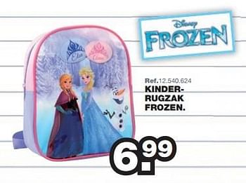 Promoties Kinderrugzak frozen - Disney  Frozen - Geldig van 27/07/2015 tot 06/09/2015 bij Maxi Toys