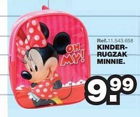 Promoties Kinderrugzak minnie - Minnie Mouse - Geldig van 27/07/2015 tot 06/09/2015 bij Maxi Toys