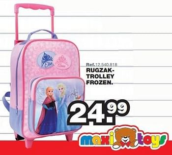 Promoties Rugzaktrolley frozen - Disney  Frozen - Geldig van 27/07/2015 tot 06/09/2015 bij Maxi Toys
