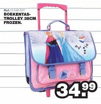 Promoties Boekentastrolley 38cm frozen - Disney  Frozen - Geldig van 27/07/2015 tot 06/09/2015 bij Maxi Toys