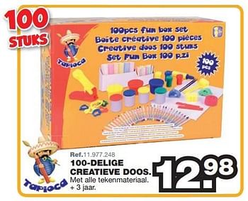 Promoties 100-delige creatieve doos - Tapioca - Geldig van 27/07/2015 tot 06/09/2015 bij Maxi Toys