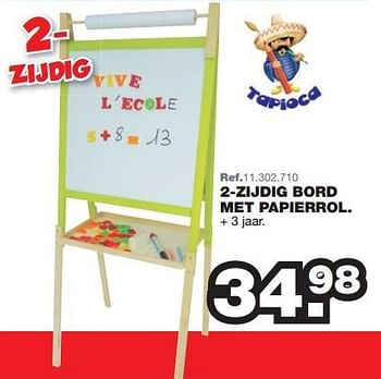 Promoties 2-zijdig bord met papierrol - Tapioca - Geldig van 27/07/2015 tot 06/09/2015 bij Maxi Toys