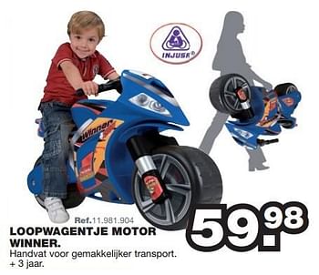 Promoties Loopwagentje motor winner - Injusa - Geldig van 27/07/2015 tot 06/09/2015 bij Maxi Toys