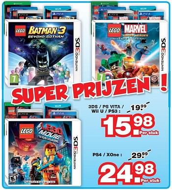 Promoties Lego the movie - Warner Brothers Interactive Entertainment - Geldig van 27/07/2015 tot 06/09/2015 bij Maxi Toys