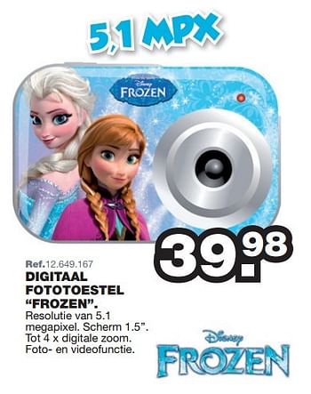Promoties Digitaal fototoestel frozen - Disney  Frozen - Geldig van 27/07/2015 tot 06/09/2015 bij Maxi Toys