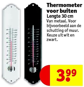Huismerk - Kruidvat Thermometer voor buiten - Promotie bij