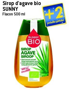 Sirop d'Agave BIO Sunny Bio® - 500g