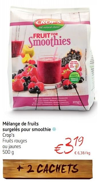 Delhaize Promotie Melange De Fruits Surgeles Pour Smoothie Huismerk Delhaize Diepvries Geldig Tot 26 08 15 Promobutler