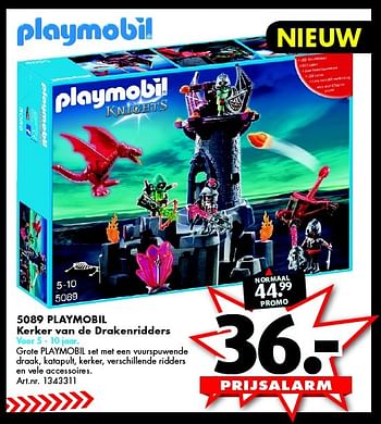 Promoties Playmobil kerker van de drakenridders - Playmobil - Geldig van 12/09/2015 tot 27/09/2015 bij Bart Smit