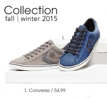 Promoties Converse schoenen - Converse - Geldig van 14/09/2015 tot 04/10/2015 bij Avance