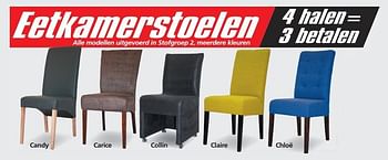 Huismerk - Seats Sofas Eetkamerstoelen - Promotie Seats and Sofas