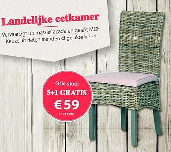 Promoties Oslo stoel - Huismerk - Unikamp - Geldig van 28/09/2015 tot 25/10/2015 bij Unikamp