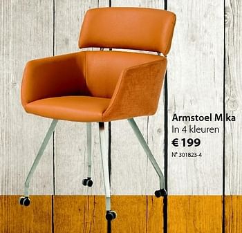 Promoties Armstoel mika - Huismerk - Unikamp - Geldig van 28/09/2015 tot 25/10/2015 bij Unikamp