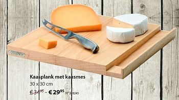 Promoties Kaasplank met kaasmes - Huismerk - Unikamp - Geldig van 28/09/2015 tot 25/10/2015 bij Unikamp