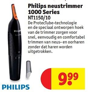 Soms soms oud Middellandse Zee Philips Philips neustrimmer 1000 series - Promotie bij Kruidvat