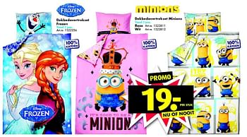 Promoties Dekbedovertrekset frozen - Disney  Frozen - Geldig van 10/10/2015 tot 06/12/2015 bij Bart Smit