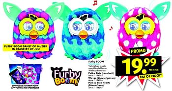 Promoties Furby boom polka dots (roze-wit) - Furby - Geldig van 10/10/2015 tot 06/12/2015 bij Bart Smit