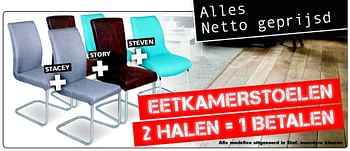 Huismerk - Seats and Sofas Eetkamerstoelen 2 halen = 1 ibetalen - bij and Sofas