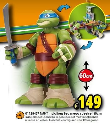 alledaags verdiepen stoeprand Ninja Turtles Tmnt mutations leo mega speelset 60cm - Promotie bij ToyChamp