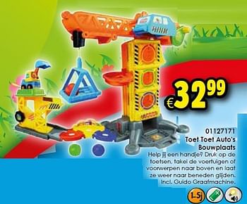 krant Sandalen Normaal Vtech Toet toet auto`s bouwplaats - Promotie bij ToyChamp