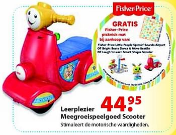 Promoties Leerplezier meegroeispeelgoed scooter - Fisher-Price - Geldig van 15/10/2015 tot 31/12/2015 bij Vatana