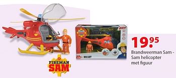 Promoties Brandweerman sam - sam helicopter met figuur - Fireman Sam - Geldig van 16/10/2015 tot 31/12/2015 bij Unikamp