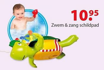 Promoties Zwem + zang schildpad - Tomy - Geldig van 16/10/2015 tot 31/12/2015 bij Unikamp