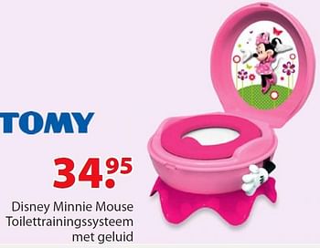 Promoties Disney minnie mouse toilettrainingssysteem met geluid - Tomy - Geldig van 16/10/2015 tot 31/12/2015 bij Unikamp