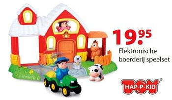 Promoties Elektronische boerderij speelset - Hap P Kids - Geldig van 16/10/2015 tot 31/12/2015 bij Unikamp