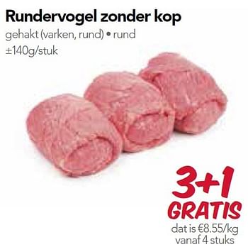 Promoties Rundervogel zonder kop - Huismerk - Buurtslagers - Geldig van 23/10/2015 tot 05/11/2015 bij Buurtslagers Vleeshal