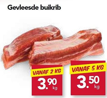 Promoties Gevleesde buikrib - Huismerk - Buurtslagers - Geldig van 23/10/2015 tot 05/11/2015 bij Buurtslagers Vleeshal