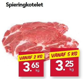 Promoties Spieringkotelet - Huismerk - Buurtslagers - Geldig van 23/10/2015 tot 05/11/2015 bij Buurtslagers Vleeshal