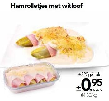 Promoties Hamrolletjes met witloof - Huismerk - Buurtslagers - Geldig van 23/10/2015 tot 05/11/2015 bij Buurtslagers Vleeshal