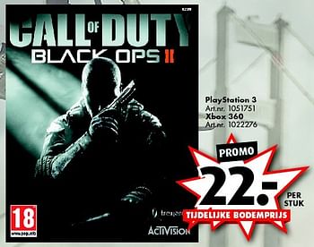 Promoties Playstation 3 call of duty black ops ll - Activision - Geldig van 31/10/2015 tot 15/11/2015 bij Bart Smit