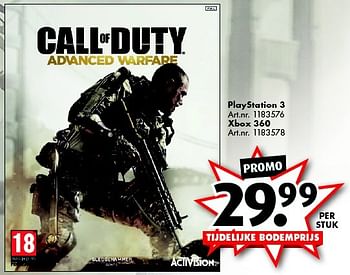 Promoties Xbox 360  call of duty advanced warfare - Activision - Geldig van 31/10/2015 tot 15/11/2015 bij Bart Smit