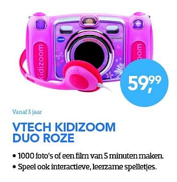 Promoties Vtech kidizoom duo roze - Vtech - Geldig van 01/11/2015 tot 06/12/2015 bij Coolblue
