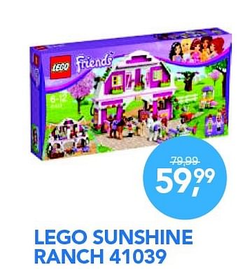 Promoties Lego sunshine ranch 41039 - Lego - Geldig van 01/11/2015 tot 06/12/2015 bij Coolblue