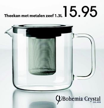 Promoties Theekan met metalen zeef - Bohemia - Geldig van 09/11/2015 tot 06/12/2015 bij Unikamp